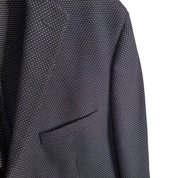 Lord & Taylor Laboratory Men's Size 44R Sportcoat Blazer Micro Polka Dot 2 Butto - Picture 8 of 14